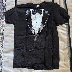 Black Tuxedo Graphic T-Shirt